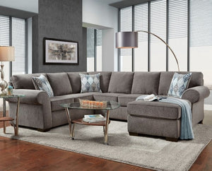 Charlotte Steel Sectional (Non-Reclining)