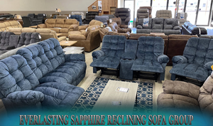 Everlasting Sapphire Reclining Sofa Group