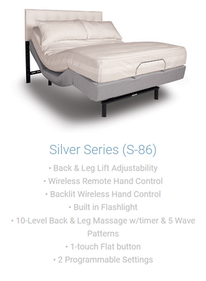 Silver Adjustable Base by Southerland Sleep