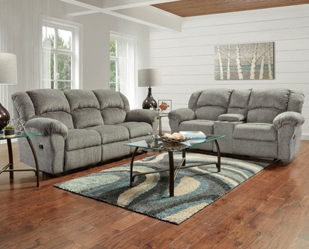 Brena Smoke Reclining Sofa Group